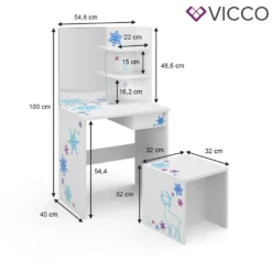 Vicco Kinder Schminktisch Kinderschminktisch Frisiertisch Mit Hocker Mädchen -VIDAXL || HOMCOM Verkäufe a9df40489cae2d48bda1a5f8d5cca77f