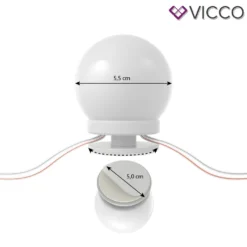 Vicco Schminktisch Alessia Frisiertisch Kommode Frisierkommode Spiegel Weiß Inklusive LED-Lichterkette -VIDAXL || HOMCOM Verkäufe aaa8e4669d28ea311316f69813e4fa96 1