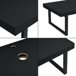 Waschtischplatte HLO-PX48 100x45x30 Cm Mit Handtuchhalter Schwarz Matt -VIDAXL || HOMCOM Verkäufe aac2c146049fb4d980b128351fa45d7a