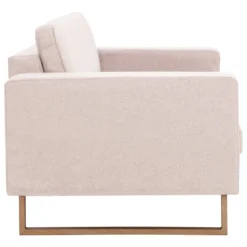VidaXL 3-Sitzer-Sofa Stoff Cremeweiß -VIDAXL || HOMCOM Verkäufe ab17a3ca118c4589f9358c40abe7687b