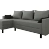 Mirjan24 Ecksofa Brick, Eckcouch Mit Schlaffunktion Und Bettkasten, Freistehendes 4 Sitzer Polstersofa (Farbe: Alova 10 + Alova 04)