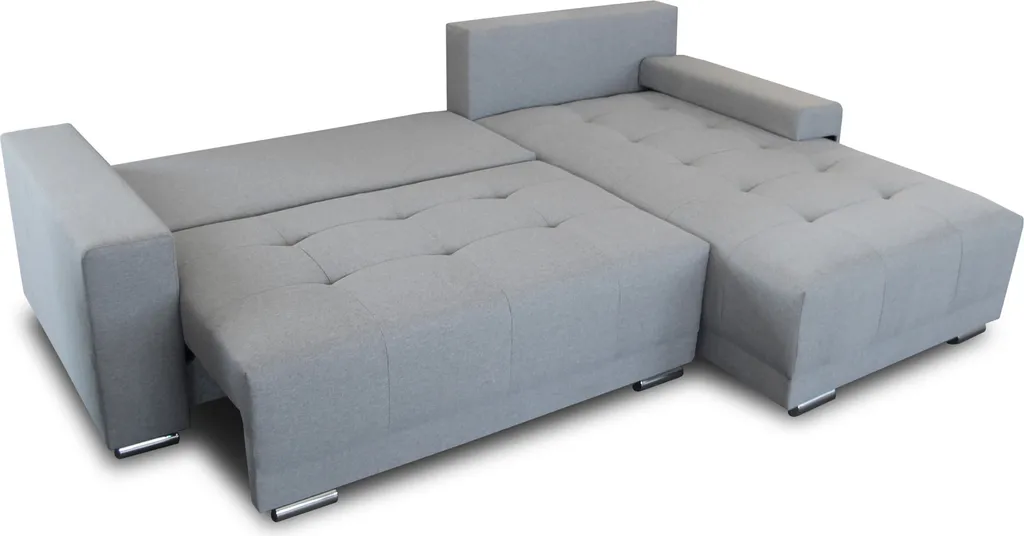 Ecksofa Pavo Mit Schlaffunktion Und Bettkasten - L-Form Couch Mit Bonell-Federkern, Polsterecke, Couchgarnitur, Eckcouch, Sofa, Sofagarnitur (Sawana 05) 2 Ecksofa Pavo Mit Schlaffunktion Und Bettkasten - L-Form Couch Mit Bonell-Federkern, Polsterecke, Couchgarnitur, Eckcouch, Sofa, Sofagarnitur (Sawana 05) – Bild 2