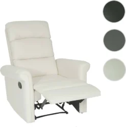 Fernsehsessel HWC-J96, Relaxsessel Sessel Liegesessel, Liegefunktion Verstellbar Kunstleder Creme-weiß -VIDAXL || HOMCOM Verkäufe ae47ca74e27e9254a8bccf8e9530f4a6