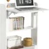 SoBuy FWT92-W Schreibtisch Klappbar Computertisch Mit Ablagen Klapptisch Arbeitstisch Homeoffice Wandtisch BHT Ca.: 64x82x58cm