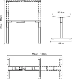 Schreibtisch Mit Elektrischer Höhenverstellung Schwarz-Natur 140 X 70 Cm -VIDAXL || HOMCOM Verkäufe b00faf7cebf018a3bf38a5776b3e0089