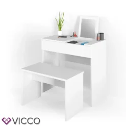 Vicco Schminktisch HOCKER Bank Cm Weiß - Frisiertisch Kommode Spiegel -VIDAXL || HOMCOM Verkäufe b3e63bb5cda8725aa051ad5a3bb09916