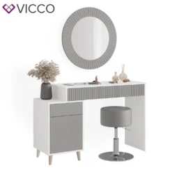 Vicco Schminktisch Arles Weiß Hellgrau 120 X 77,2 X 40 Cm Holzwerkstoff -VIDAXL || HOMCOM Verkäufe b4cab2df174b19e6af077ab55057e391