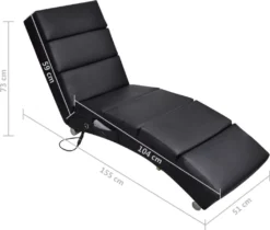 VidaXL Massage-Chaiselongue Schwarz Kunstleder -VIDAXL || HOMCOM Verkäufe b5f20a827d8e05ce54d41fe9b4edcc12