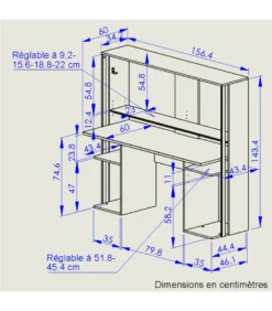 Industriell Gaming Schreibtisch - Französisch Herstellung -VIDAXL || HOMCOM Verkäufe b5f477df748152afa11d69eb7be58147