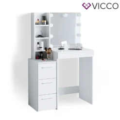 Vicco Schminktisch Frisiertisch Schminkkommode Meryl + LED-Beleuchtung Kommode -VIDAXL || HOMCOM Verkäufe b70b72e52822926bae051e107ee12ef6