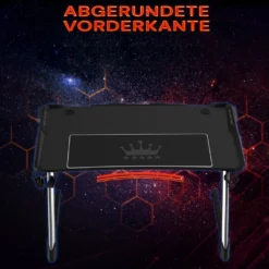 Midori® Gaming Computertisch Racing Gamer Tisch Mit RGB-Lichtern & Carbon Optik -VIDAXL || HOMCOM Verkäufe b90a087f21a380f7b512dedde4ada40d