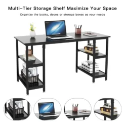Dripex Schreibtisch Computertisch Bürotisch Eckschreibtisch Gaming Tisch PC Mit Regalfächer Schwarz 120 X 48 X 76CM 9 Dripex Schreibtisch Computertisch Bürotisch Eckschreibtisch Gaming Tisch PC Mit Regalfächer Schwarz 120 X 48 X 76CM -VIDAXL || HOMCOM Verkäufe b9d3e332918cc66962c3315307210df4