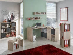 FMD Möbel LEX 1, Schreibtisch, Eiche Nb, 353-001 -VIDAXL || HOMCOM Verkäufe ba53f04f246eb0fa1aff0a36152a06bc