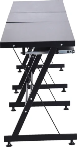 HOMCOM Computertisch Schreibtisch Flexible Arbeitsstation MDF Stahl Schwarz 210 X 50 X 73,5 Cm -VIDAXL || HOMCOM Verkäufe bc0a98957a6c25ac124a708fcf326b9d