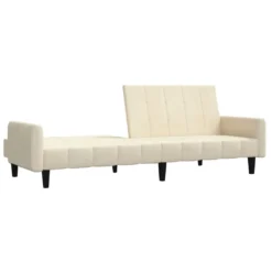 VidaXL Schlafsofa 2-Sitzer Creme Samt -VIDAXL || HOMCOM Verkäufe bccbc1711cfd15bf547f69239a6fc1ee