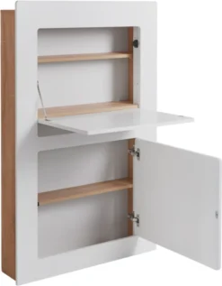 Phoenix Milano Schreibtisch Aufklappbar BxHxT Cm 81 X 128.5 X 20 Weiss / Eiche Sägerau -VIDAXL || HOMCOM Verkäufe bd0de69231999834f0b443f82d91a20c