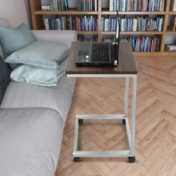 COSTWAY Laptoptisch Mit Rollen, Beistelltisch Sofatisch Notebooktisch Pflegetisch Ablagetisch Metall + Holz 50x40x65cm -VIDAXL || HOMCOM Verkäufe bd191a8e5ed4666b00640c9c4a1ad4b7
