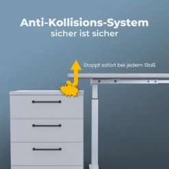 Höhenverstellbarer Schreibtischrahmen - Tischgestell - Bürotisch Rahmen Mit Dual Motor Elektrisch Höhenverstellbar Mit Touchscreen & Memoryfunktion Gestell - Anthrazit -VIDAXL || HOMCOM Verkäufe bdbc292102f1d284c1c27446d24e4fd7