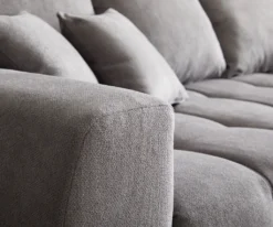 DELIFE Wohnlandschaft Josea 300x220 Cm Mikrofaser Steingrau Recamiere Rechts -VIDAXL || HOMCOM Verkäufe be8c499197bd2e18a83670d8afc8f25d