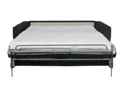 Schlafsofa Mit Matratze 3-Sitzer - Stoff - Anthrazit - YVAN