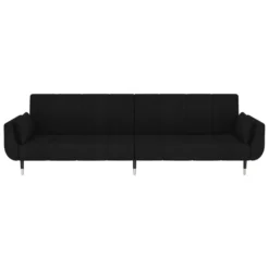 VidaXL Schlafsofa 2-Sitzer Mit 2 Kissen Schwarz Samt -VIDAXL || HOMCOM Verkäufe c277e0cb4fc14ad6800f9f406649e0d5
