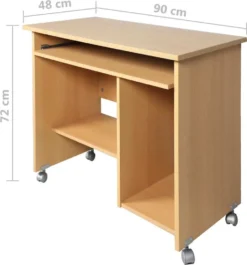 Germania Computertisch Auf Laufrollen In Buche-Nachbildung, 0482-11 -VIDAXL || HOMCOM Verkäufe c2bbe4bf87ee0b7fa36b46cb9daa5d17