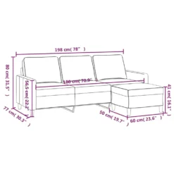 VidaXL 3-Sitzer-Sofa Mit Hocker Dunkelgrau 180 Cm Samt 13 VidaXL 3-Sitzer-Sofa Mit Hocker Dunkelgrau 180 Cm Samt -VIDAXL || HOMCOM Verkäufe c2c5b1c521426ff9d7c07e829a6d2c38