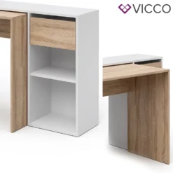 Vicco Schreibtisch Ben Weiß Sonoma 145 X 75,8 X 46,4 Cm Holzwerkstoff -VIDAXL || HOMCOM Verkäufe c3c5e724a2046d3c53f5163b4ca7e95c