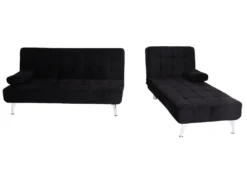 Schlafsofa HWC-K22, Couch Ecksofa Sofa, Liegefläche Links/rechts Schlaffunktion Samt Schwarz -VIDAXL || HOMCOM Verkäufe c3fadbf9c1428fcc3f954861ff52cd3a
