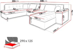 Mirjan24 Ecksofa Niko Bis, Bettkasten Und Schlaffunktion, Sofa Vom Hersteller, Wohnlandschaft, Polstergarnitur (Soft 066 + Lawa 02, Seite: Rechts) -VIDAXL || HOMCOM Verkäufe c492dfc2eb0ead11e699bfaaf509eca9