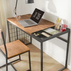 SoBuy FWT60-N Schreibtisch Mit Stuhl Computertisch Arbeitstisch Homeoffice Küchentisch Esstisch Schreibtischstuhl Büromöbel Industrie-Design -VIDAXL || HOMCOM Verkäufe c4ad97c1fc81af90d370ff96df754ae5