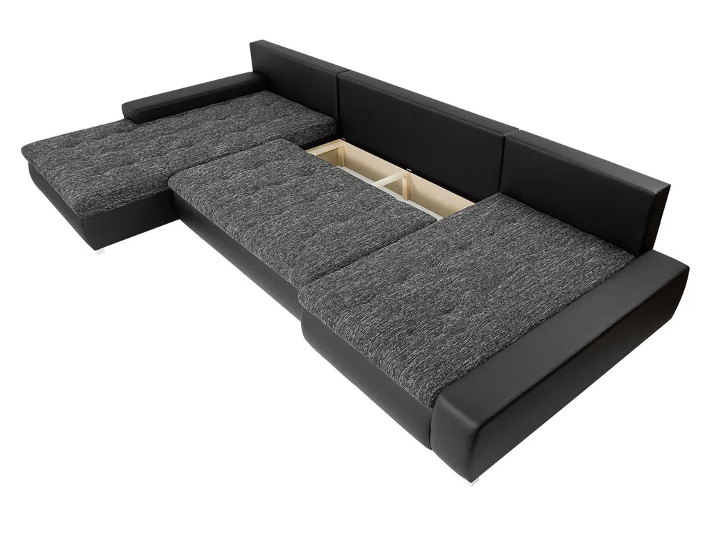 Mirjan24 Ecksofa Caro, U-Form Couch, Eckcouch Mit Bettkasten Und Schlaffunktion, Polsterecke, Couchgarnitur, Farbauswahl, Bettsofa Für Wohnzimmer (Soft 017 + Casablanca 2316) 5 Mirjan24 Ecksofa Caro, U-Form Couch, Eckcouch Mit Bettkasten Und Schlaffunktion, Polsterecke, Couchgarnitur, Farbauswahl, Bettsofa Für Wohnzimmer (Soft 017 + Casablanca 2316) – Bild 5