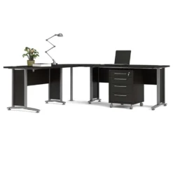 Prima Winkelkombination 230 X 200 Cm Inkl. Rollcontainer Esche Schwarz -VIDAXL || HOMCOM Verkäufe c603c8f46e79e6ca4f42974b7a61a575