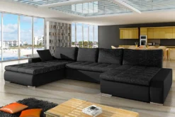 Mirjan24 Ecksofa Caro, U-Form Couch Mit Bettkasten Und Schlaffunktion, Polsterecke, Couchgarnitur Für Wohnzimmer (Soft 011 + Lawa 06) -VIDAXL || HOMCOM Verkäufe c61184cb761031c82bfa3ddcb4678b29
