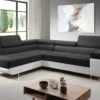 FURNIX ZANTE Eckcouch L-Form Sofa Schlafsofa Couch Mit Schlaffunktion Und Bettkasten Verstellbare Kopfstützen MA 120-OR 100