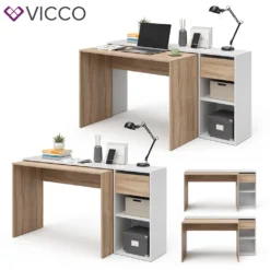 Vicco Schreibtisch Ben Weiß Sonoma 145 X 75,8 X 46,4 Cm Holzwerkstoff -VIDAXL || HOMCOM Verkäufe c6bb54ab5fccda10822c5891dbe27e85