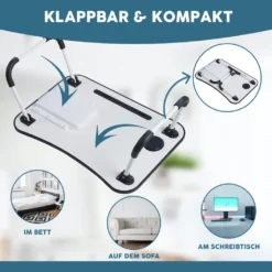 Albatros Laptoptisch Für Bett Mit Schublade FLIP - Laptop Tisch / Tablett, Div Farben U Holz, Klappbar - Laptop Tisch Für Couch / Sofa Oder Laptop Ständer Für Bett Mit Handy/Tablet-Halter Oder Tablett Für Frühstück (weiss) -VIDAXL || HOMCOM Verkäufe c6d7c9cea053d9aaab8393f1b5760344