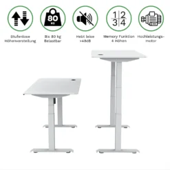 Spherite | Elektrisch Höhenverstellbarer Schreibtisch | 140x70 | Höhe 61 - 126 Cm | Ergonomischer Steh-Sitz Tisch | Mit Memory-Funktion | Weiß 8 Spherite | Elektrisch Höhenverstellbarer Schreibtisch | 140x70 | Höhe 61 - 126 Cm | Ergonomischer Steh-Sitz Tisch | Mit Memory-Funktion | Weiß -VIDAXL || HOMCOM Verkäufe c6e85b9fc89e82d0805e81bb07f680f0