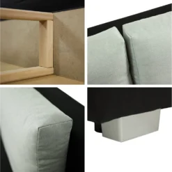 Mirjan24 Schlafsofa Laura Cord Mit Bettkasten Und Schlaffunktion, Elegante Couch (Farbe: Poso 100) -VIDAXL || HOMCOM Verkäufe c809f7b65fb47be34ae3d427179624ee 1