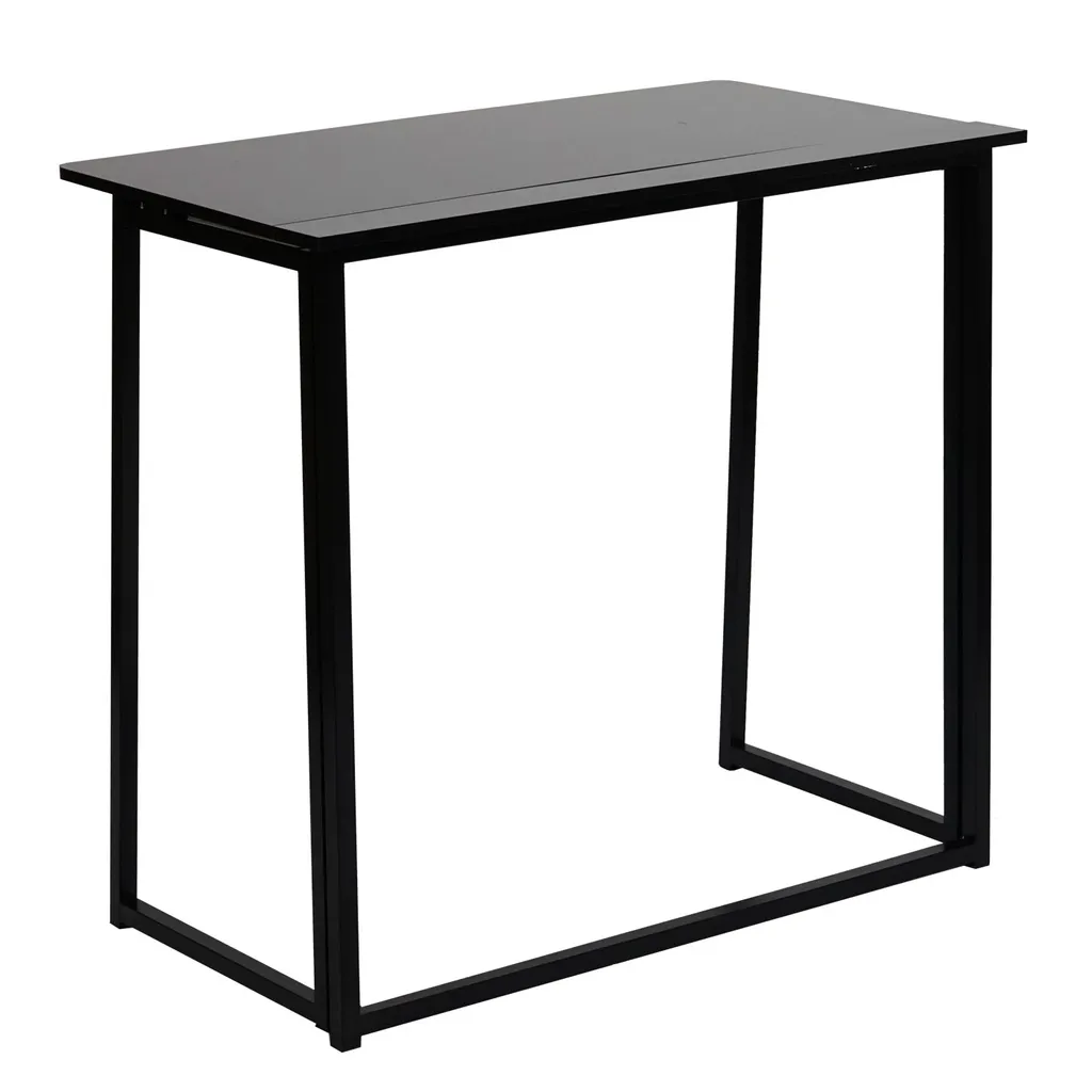 Schreibtisch MCW-K67 Faltbar, Konsolentisch Klapptisch Laptoptisch Ablagetisch, 80x45cm, Metall MDF Schwarz 7 Schreibtisch MCW-K67 Faltbar, Konsolentisch Klapptisch Laptoptisch Ablagetisch, 80x45cm, Metall MDF Schwarz – Bild 7