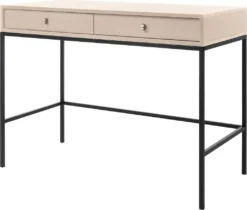 Mirjan24 Schminktisch Mono MT104 Mit 2 Schubladen, Griffe Aus Aluminium, Untergestell Aus Metall 18 X 18 Mm (Farbe: Beige) -VIDAXL || HOMCOM Verkäufe ca2603194e5d82409d8b40fe7888b534