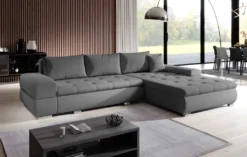 FURNIX Arzo Sofa L-Form Eckcouch Schlafsofa Couch Mit Schlaffunktion Modern PS06