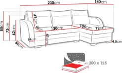 Mirjan24 Ecksofa Korto, Stilvoll Polsterecke Mit Bettkasten Und Schlaffunktion, Eckcouch Vom Hersteller, Kissen, Wohnzimmer (Malmo 96 + Malmo 95) -VIDAXL || HOMCOM Verkäufe cd24c1a617dc140a3d18430e160f0c8f