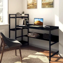 Dripex 136x60x111cm Holz Schreibtisch Mit Ablage Für Home Office (Schwarz) -VIDAXL || HOMCOM Verkäufe cdbdd70f0a1ada3ae61203fc850dbd8d