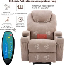 Merax Elektrisch Aufstehhilfe Relaxsessel Massagesessel Mit Wärmefunktion Und Vibrationsmassage, Fernsehsessel Mit Relaxfuntion, Fernbedienung Und USB, Hellgrau -VIDAXL || HOMCOM Verkäufe ce4184375757877c0511d0afe50da755