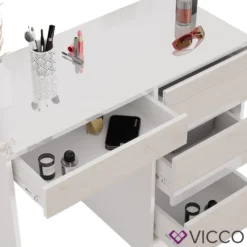 Vicco Schminktisch Sherry Weiß Hochglanz 90 X 75 X 40 Cm Holzwerkstoff -VIDAXL || HOMCOM Verkäufe cf5ddcb0cbc0b6300a385e1f0ff4a3b8