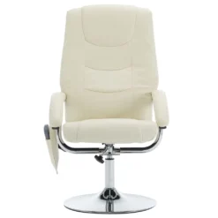 VidaXL Massagesessel Mit Fußhocker Cremeweiß Kunstleder -VIDAXL || HOMCOM Verkäufe cf884ce5476ff9e2c8149506de3e8a70
