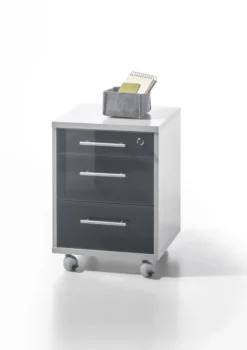 Eckschreibtisch OFFICE LUX Winkelschreibtisch Schreibtisch Rollcontainer Grau -VIDAXL || HOMCOM Verkäufe cff3ee0cae21be9743b0c3a61e63aeba