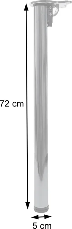 4er-Set Tischbein HWC-H34, Für Schreibtisch Esstischfuß Tischgestell, Klappbar 72cm Edelstahl-Optik -VIDAXL || HOMCOM Verkäufe d03063276657b73e9c1433c3a611fd24