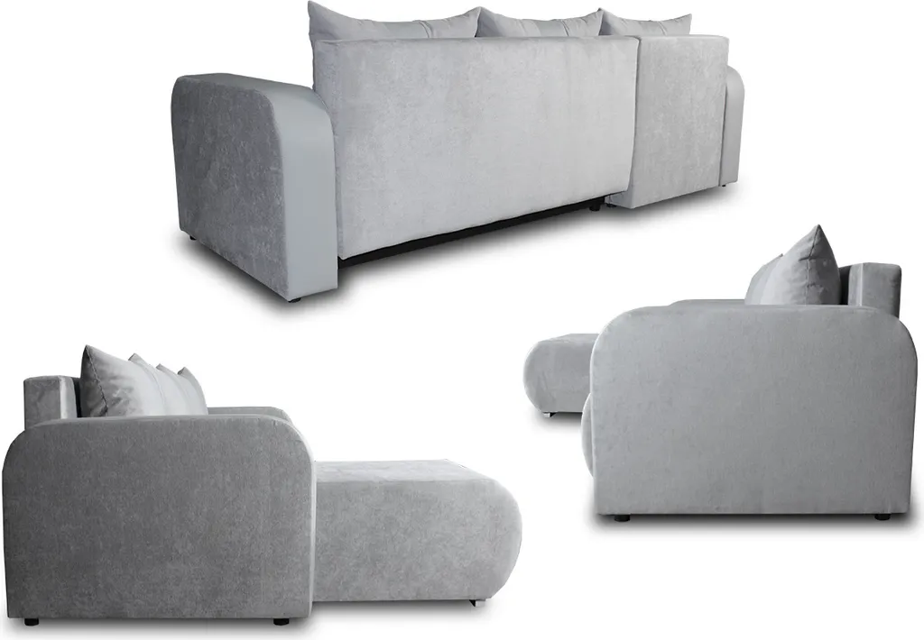 Ecksofa Rino Mit Schlaffunktion Und Bettkasten - L-Form Couch, Polsterecke, Couchgarnitur, Eckcouch, Sofa, Sofagarnitur (Enjoy 24 + Cayenne 1118) 3 Ecksofa Rino Mit Schlaffunktion Und Bettkasten - L-Form Couch, Polsterecke, Couchgarnitur, Eckcouch, Sofa, Sofagarnitur (Enjoy 24 + Cayenne 1118) – Bild 3